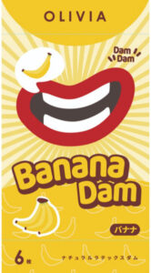 オリヴィア ナチュラルラテックスダム 6枚入り バナナ