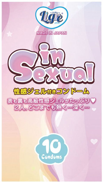 Ligre japan 「in Sexual 」性感ジェル付きコンドーム 10個入り