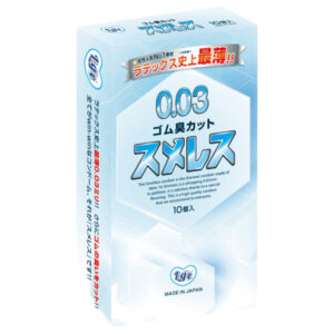 Ligre japanラテックス最薄0.03mm ゴム臭カット！「スメレス」 10個入り